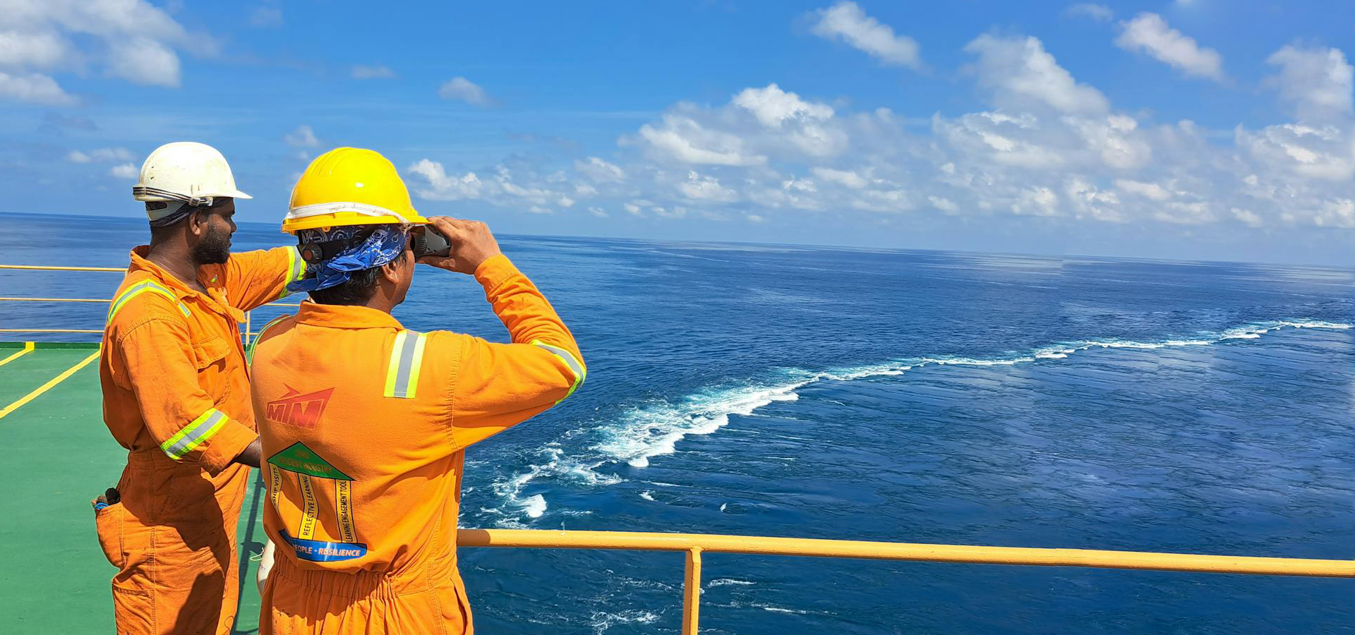 Crew at sea